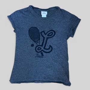 Lacoste Sport Charcoal Tennis Paris Short sleeve Logo Tee Women’s Sz 36 US S